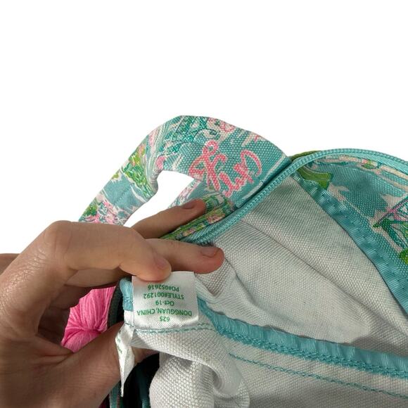 Lilly Pulitzer Palm Beach Tote Philadelphia Getaway Preppy Beach Bag Travel - Picture 8 of 8